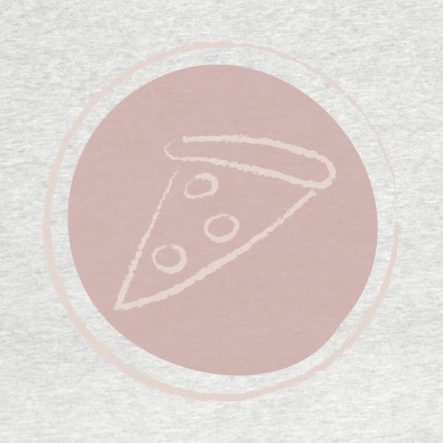 Pink Chalk Pizza Logo by InkyArt